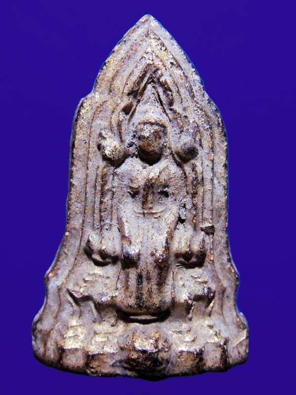 พระโคนสมออยุธยา ปางห้อยพระบาทลงรักปิดทองเดิม หนา ๆ สภาพสวยสมบูรณ์ แท้นิยมกำลังแรง