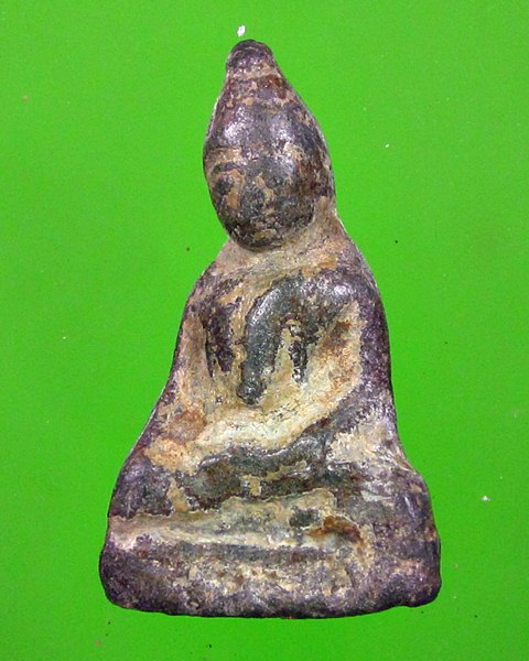 พระเนื้อชินตะกั่วสนิมแดงมีคราบไขสูง3เซนต์ครึ่ง