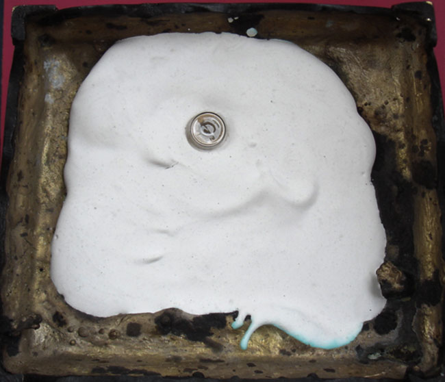 พระบูชารูปเหมือนหลวงปู่ทิมวัดละหารไร่ ปี 2557 ใต้ฐานบรรจุผงพรายกุมาร หน้าตัก 5 นิ้วครับ