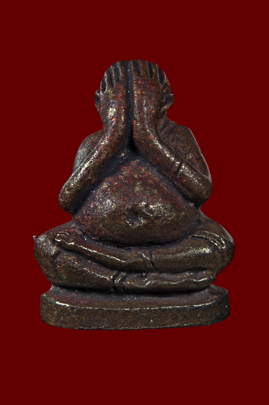 พระปิดตามหาลาภชินบัญชรเนื้อนวโลหะ รุ่น ญสส. เพชรกลับ หลวงปู่บัว ถามโก วัดศรีบุรพาราม พศ.2553