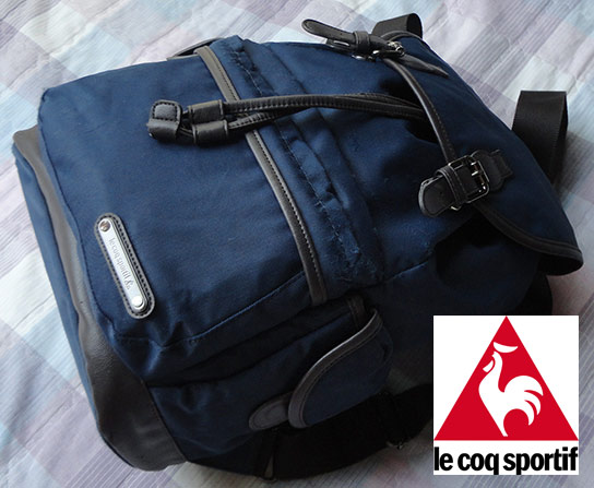 แบรนด์ดังฝรั่งเศส เป้ lecoq sportif ของแท้ ทรงสวย ขนาดยอดนิยม ราคาในช็อปซื้อมา 3,800 บาท