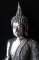 ***พระบูชาย้อนยุคแบบสุโขทัยนั่งเรือ เนื้อเงินยวงขัดเงา หน้าตัก 9 นิ้ว จีวรลายดอกฐานดินไทย พุทธศิลป์ใ