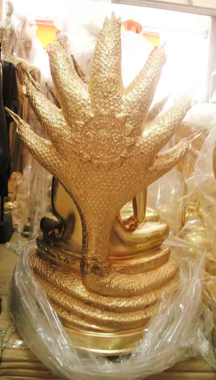 พระปางนาคปรก ขนาด 9 นิ้ว สูง 20 นิ้ว เนื้อทองเหลือง