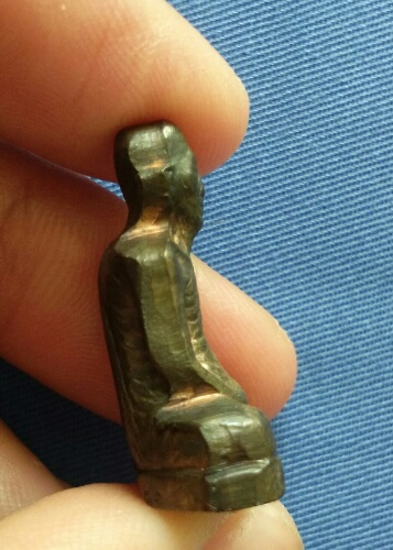 เคาะเดียวรูปหล่อปั๊มหลวงพ่อเกษม เขมโก รุ่นมงคลเกษม 81 บรรจุมวลสาร 9 มงคล เนื้อนวะ