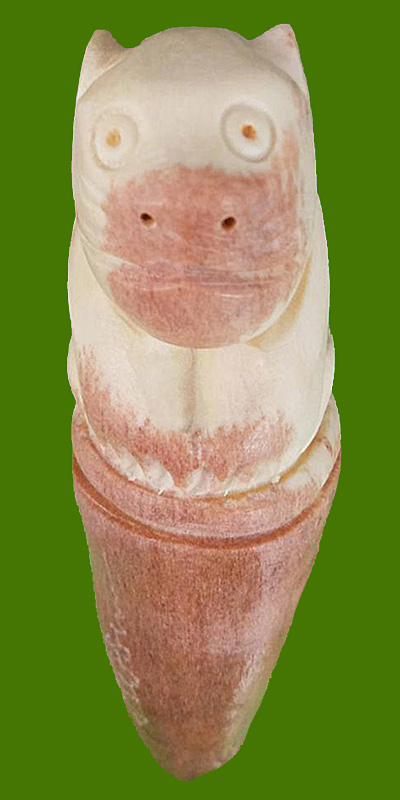 เสือนั่งเขี้ยวเขากวางมูส หลวงพ่อสิน วัดละหารใหญ่ จ.ระยอง ปี2558