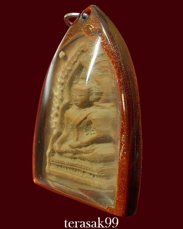 พระพิมพ์นั่งซุ้มชินราช พระกรุวัดทับผึ้ง จ.สุโขทัย สวยๆเลี่ยมเก่าๆ