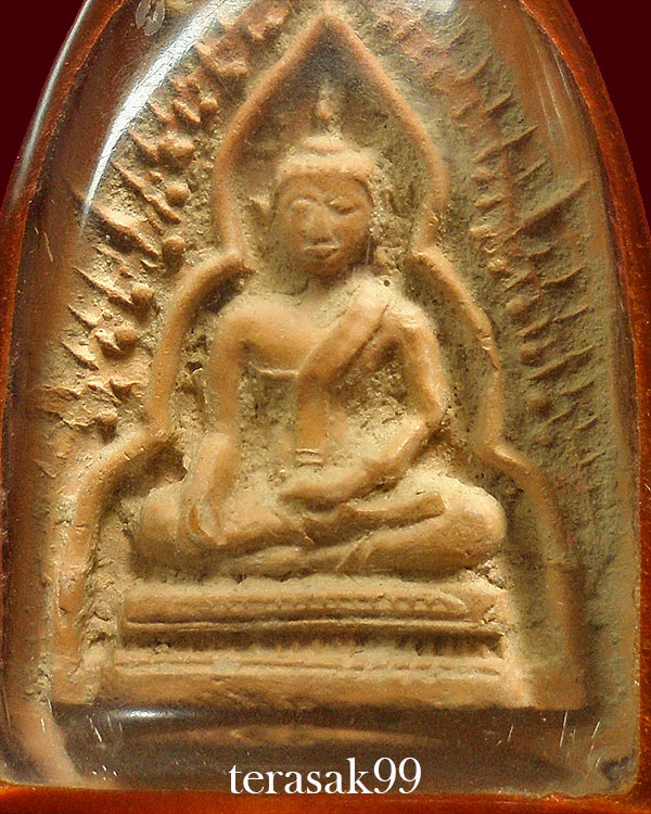 พระพิมพ์นั่งซุ้มชินราช พระกรุวัดทับผึ้ง จ.สุโขทัย สวยๆเลี่ยมเก่าๆ