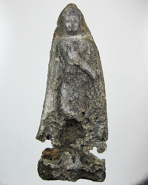 พระร่วงยืนประทานพร เนื้อชินเงิน กรุวัดมหาธาตุ สวรรคโลก สุโข ทัย 