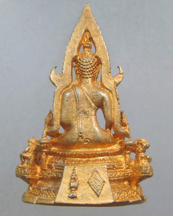 ๒๐ รูปหล่อพระพุทธชินราช ภปร รุ่นปฏิสังขรณ์ ปี34 กะไหล่ทอง
