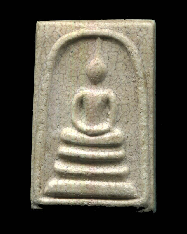 ถูกสุด สะดุดใจ...พระสมเด็จ วัดระฆัง กทม. เนื้อชินบัญชรแตกลายงา สวยเดิม กล่องเดิม