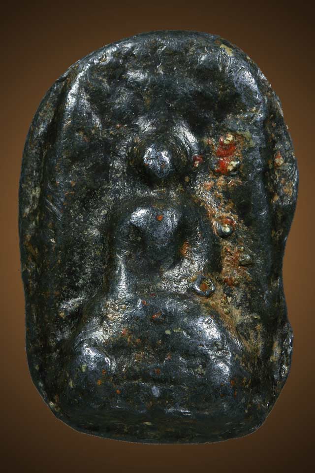 พระพิมพ์พระคง เนื้อตะกั่วสนิมแดง กรุวัดสุวรรณ จ.อ่างทอง