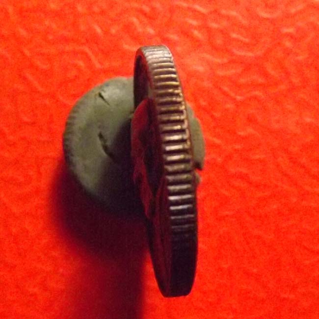 เหรียญขอบสตางค์ หลวงปู่แผ้ว วัดรางหมัน (ฟันเฟือง)