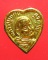 เหรียญหัวใจเล็กกะไหล่ทอง หลวงปู่แหวน วัดดอยแม่ปั๋ง จ.เชียงใหม่ 