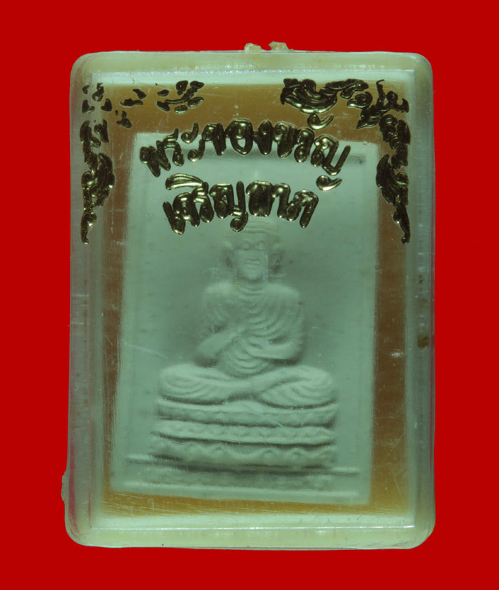 พระผงของขวัญเจริญลาภ หลวงปู่คำพันธ์ วัดธาตุมหาชัย นครพนม 