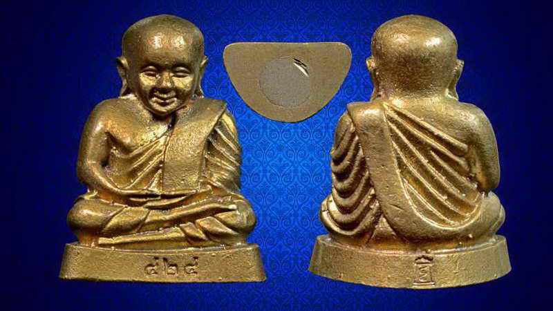 หลวงพ่อเงินวัดบางคลาน ปี45 เนื้อทองผสม หน้าตอกเลขหลังตอกโค๊ตเสาชิงช้า พิธีใหญ่