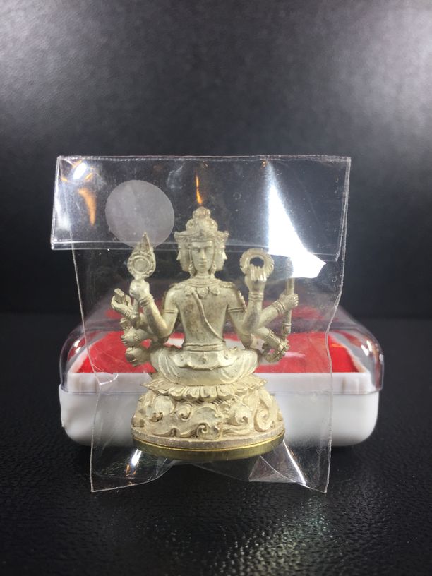 พระพรหม เนื้อสัมฤทธิ์เงิน พ่อท่านพรหม วัดพลานุภาพ ปัตตานี 