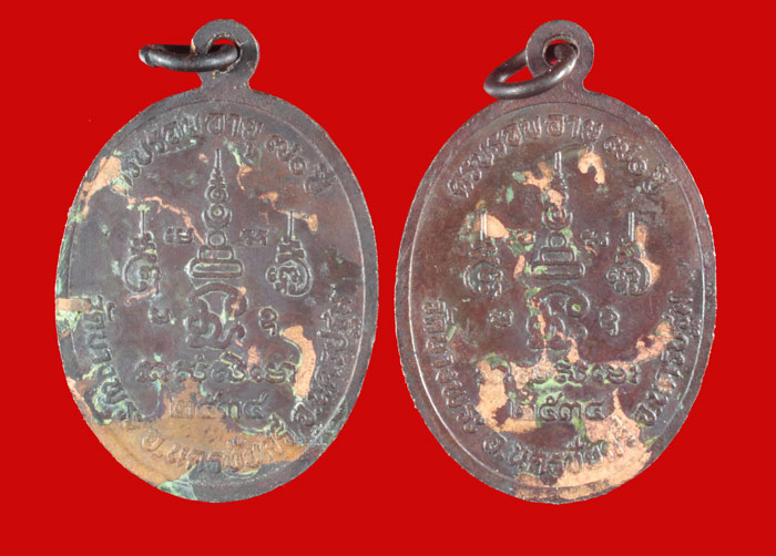 เหรียญนั้งหมู หลวงพ่อเปิ่น วัดบางพระ นครปฐม ปี ๒๕๓๔ 2 เหรียญ 