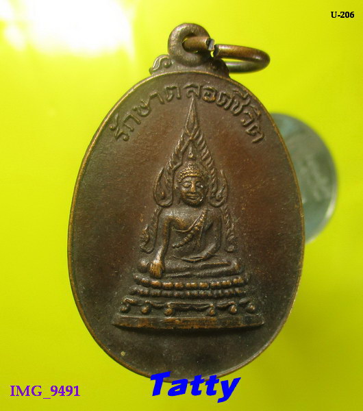 เหรียญรักษาตลอดชีวิต ลูกพระพุทธเจ้า บริสุทธิคุณ ปัญญาคุณ เมตตาคุณ เนื้อทองแดง ไม่ทราบที่ครับ.