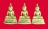 พระรูปหล่อหลวงพ่อโต วัดสน เขตราษฎร์บูรณะ กทม. ปี ๒๕๒๙ 3 องค์