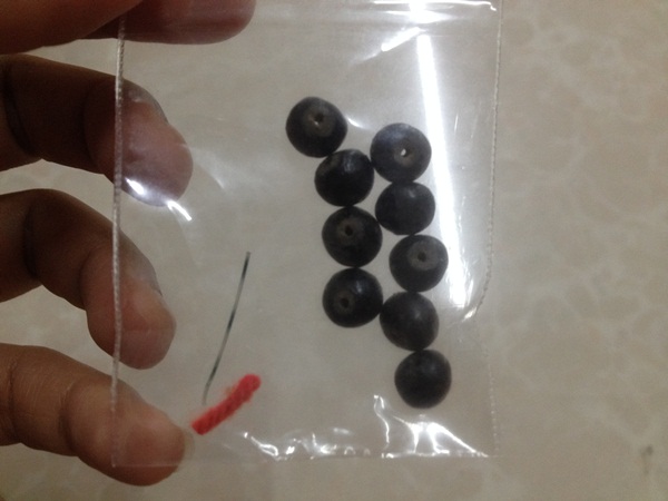 เม็ดประคำเสาร์ 5 ปี 43 รวม 9 เม็ด  หลวงปู่หมุน