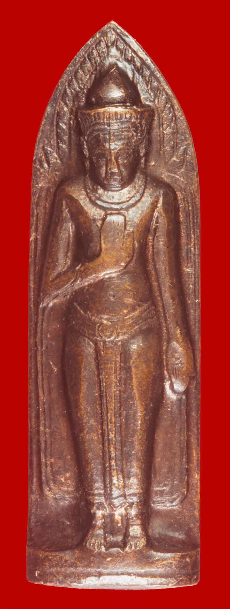 พระร่วงหลังรางปืน พระมงคลสิทธิการ (หลวงพ่อพูล อัตตะรักโข) วัดไผ่ล้อม จ.นครปฐม # 3 