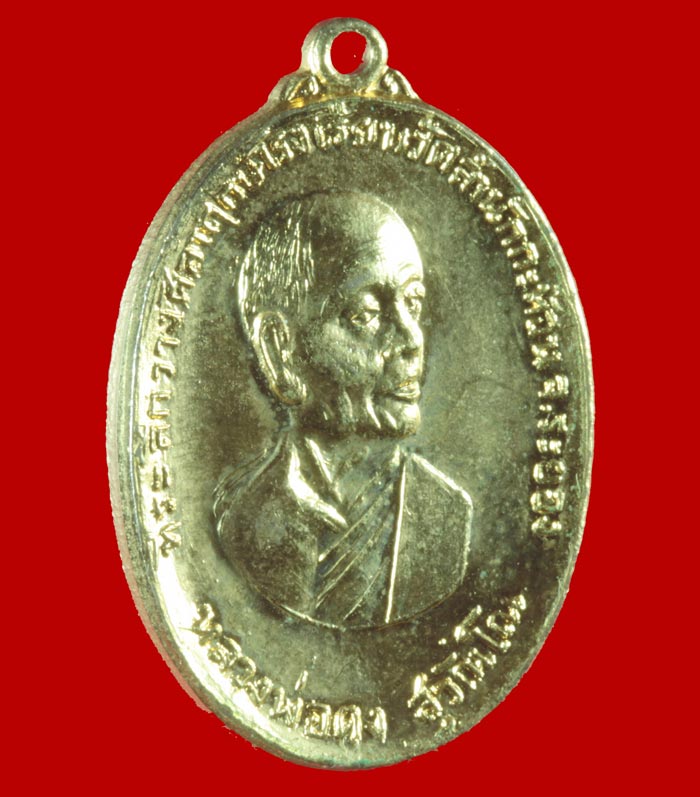 เหรียญหันข้าง กะไหล่ทอง หลวงพ่อคง วัดวังสรรพรส จันทบุรี ปี ๒๕๑๙ หลังยันต์เสือสมิง