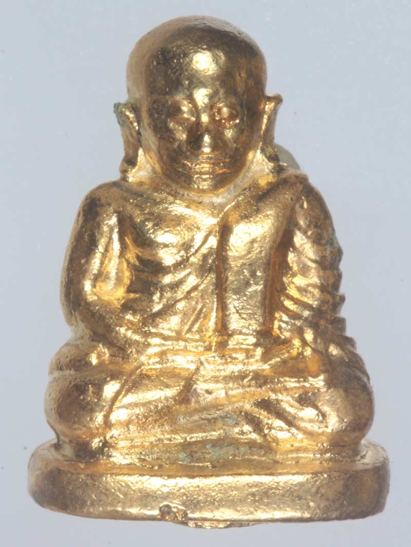 พระรูปหล่อกะไหล่ทอง หลวงพ่อเงิน พระครูพิบูลธรรมเวท วัดหิรัญญาราม  (บางคลาน) พิจิตร # 2