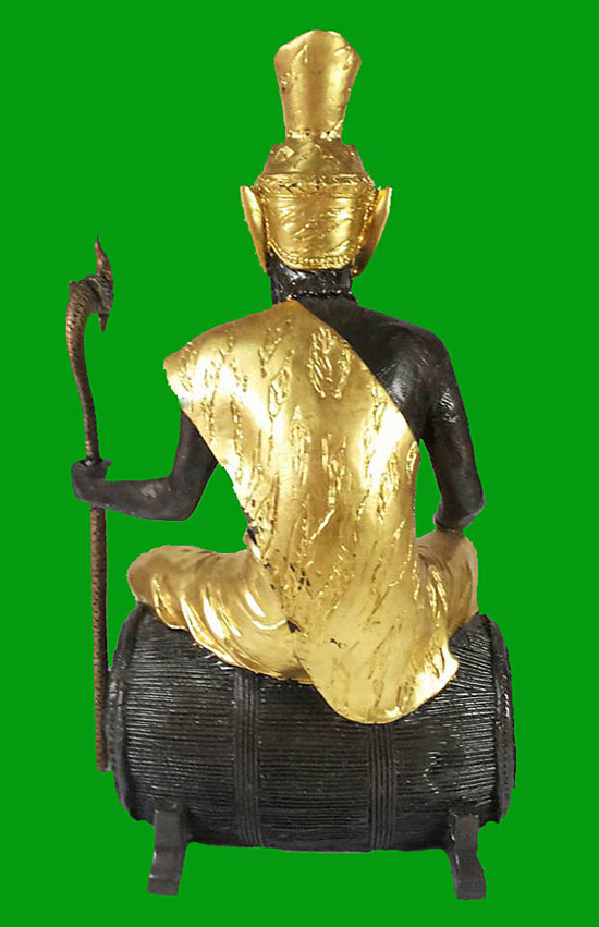 พระบูชาฤาษีนั่งกลอง หน้าตัก 5 นิ้ว(กรรมการ) พระอธิการใจ วัดพระยาญาติ จ.สมุทรสงคราม ปี2552