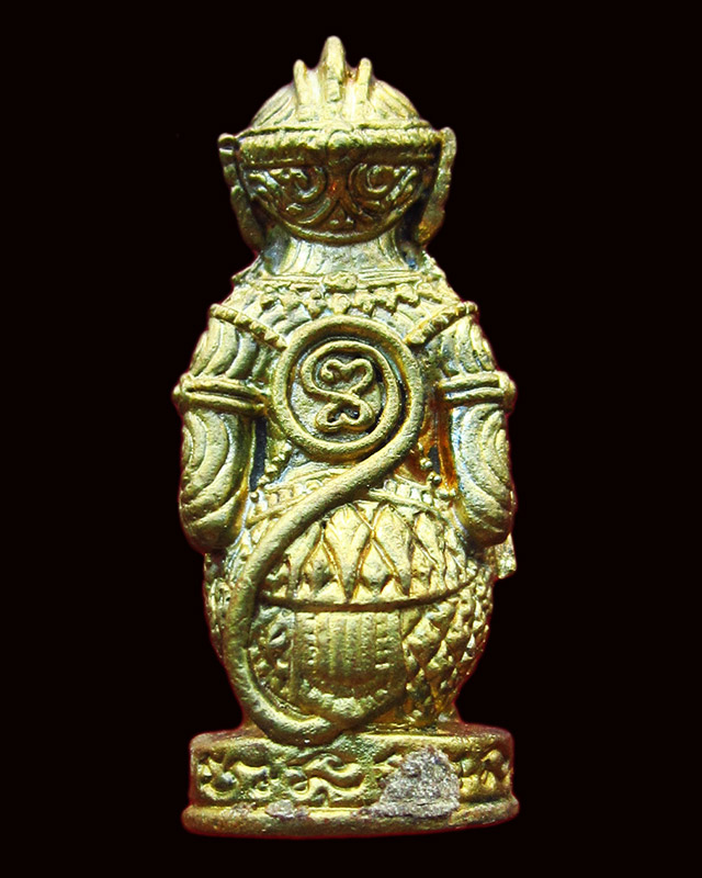 หนุมานไพรีพินาศ หล่อโบราณ ท่านก๋งเตื่อง เตชปญฺโญ วัดคลองจาก เนื้อทองเหลืองประกายรุ้ง แจกกรรมการ 