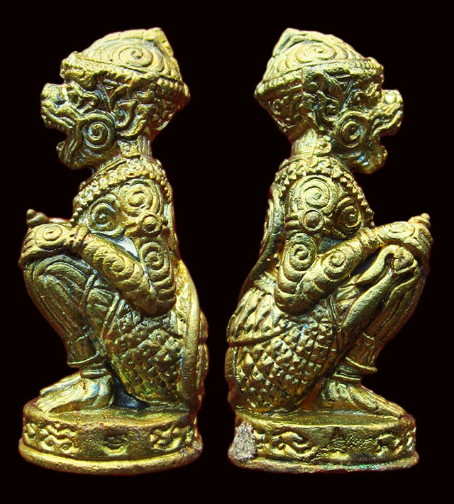 หนุมานไพรีพินาศ หล่อโบราณ ท่านก๋งเตื่อง เตชปญฺโญ วัดคลองจาก เนื้อทองเหลืองประกายรุ้ง แจกกรรมการ 