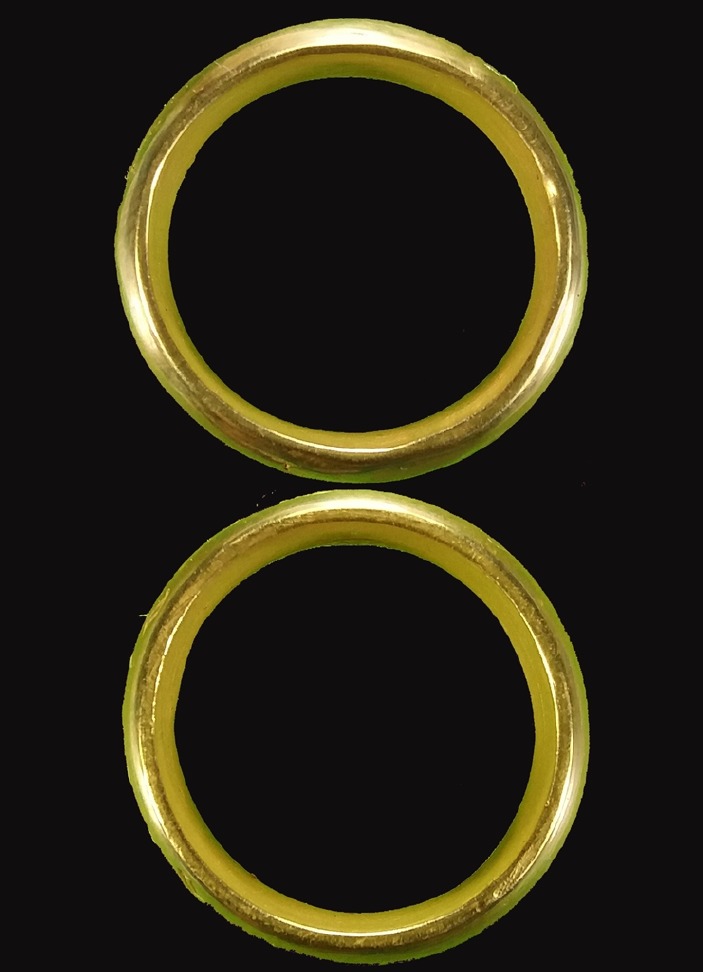 แหวนนิ้วเพชรพระอิศวร #เนื้อทองคำ หล่อนำฤกษ์ ปี2542 ขนาด 2.0 เซนติเมตร