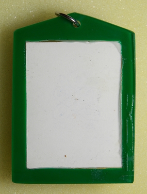 รูปถ่ายขาวดำต้นแบบเหรียญรุ่นแรก ปี18   ขนาด 3x4ซม.หลังปั๊มยันต์ เก่า สวย เลี่ยมเดิม