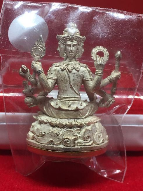 พระพรหม เนื้อสัมฤทธิ์เงิน พ่อท่านพรหม วัดพลานุภาพ ปัตตานี 