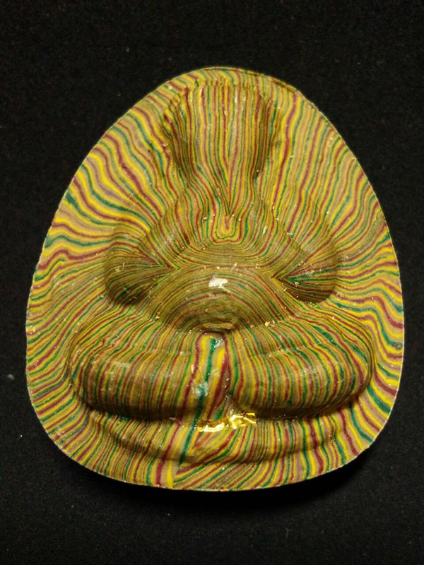 พระปิดตาสายรุ้ง พิมพ์จัมโบ้ หลวงพ่อแพ ฝังตะกรุดทองคำ สภาพสวย