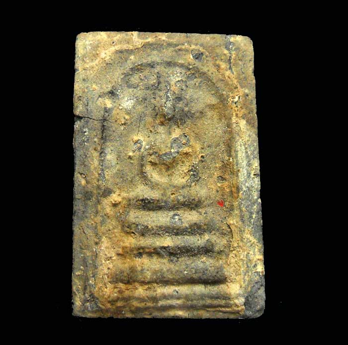 พระสมเด็จหลวงปู่ลำภู วัดใหม่อมตรส (บางขุนพรหม) พิมพ์ปรกโพธิ์ เนื้อผงใบลาน ลงกรุ ปี 02 สวยและหายากครั