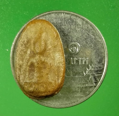 พระนางพญาฐานขีด เนื้อดิน กรุอุทยานสวนแก้วศรีสัชนาลัย สุโขทัย