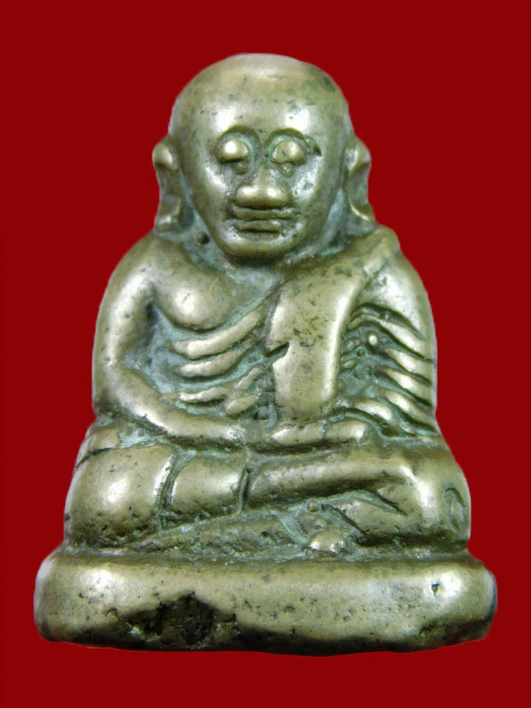 รูปหล่อหลวงพ่อเงินพิมพ์ขี้ตา 4 ชาย !! วัดทุ่งน้อยเนื้อออกสัม ฤทธิ์เงินยุคแรก