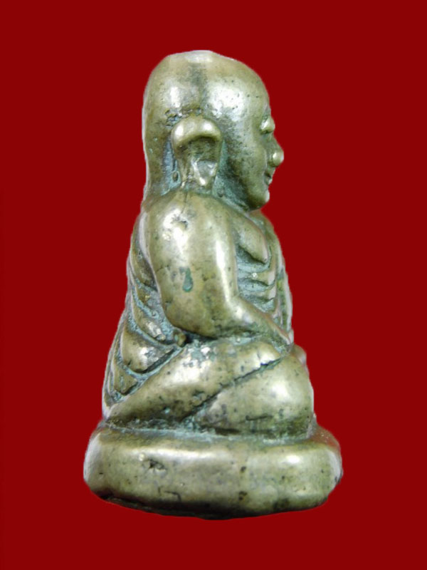 รูปหล่อหลวงพ่อเงินพิมพ์ขี้ตา 4 ชาย !! วัดทุ่งน้อยเนื้อออกสัม ฤทธิ์เงินยุคแรก