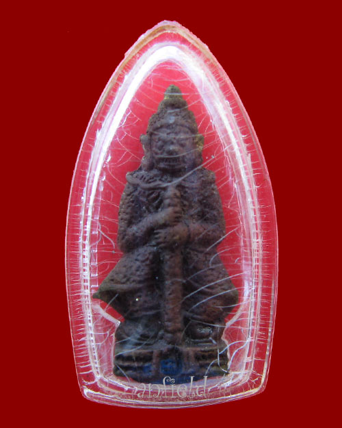 รูปหล่อท้าวเวสสุวรรณ รุ่นแรก ปี 2546 หลวงพ่อสาคร วัดหนองกรับ ด้านหน้าตอกโค๊ต ส* ( สุดยอด หายาก ) 