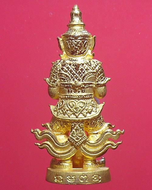 ท้าวเวสสุวรรณ ทองประทานบันดาลทรัพย์(กันภัย)หลวงพ่อทอง สุทธสีโล วัดบ้านไร่ ปี61 เนื้อสัตตะพรายทอง 366