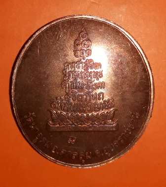 เหรียญประสบการณ์ฟ้าผ่า หลวงปู่สวน ฉันทโร ปี 2549