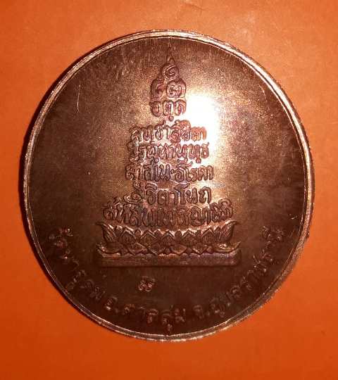 เหรียญประสบการณ์ฟ้าผ่า หลวงปู่สวน ฉันทโร ปี 2549