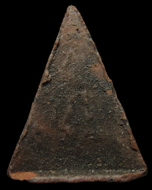 พระนางพญาฐานไข่ปลา เนื้อดิน หลวงพ่อกวย วัดโฆสิตาราม จ.ชัยนาท