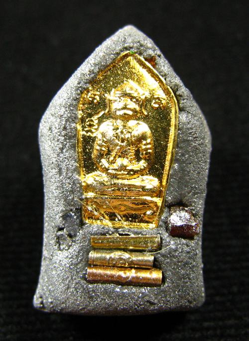 ขุนแผนทรงพลเล็กหน้าบรอนซ์เงิน หลวงปู่หมุน หลังฝังปรกหนุมาน เกศา ตะกรุด3ดอกรุ่นสมปรารถนา ปี 2543 (7) 