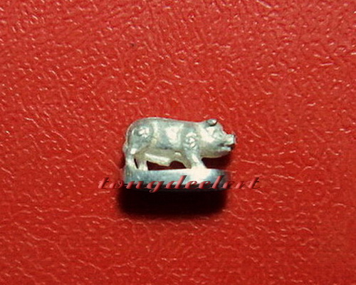 หมูจิ๋วมหาลาภ หลวงพ่อเปิ่น วัดบางพระ จ.นครปฐม เนื้อเงิน น่ารักมากค่ะ