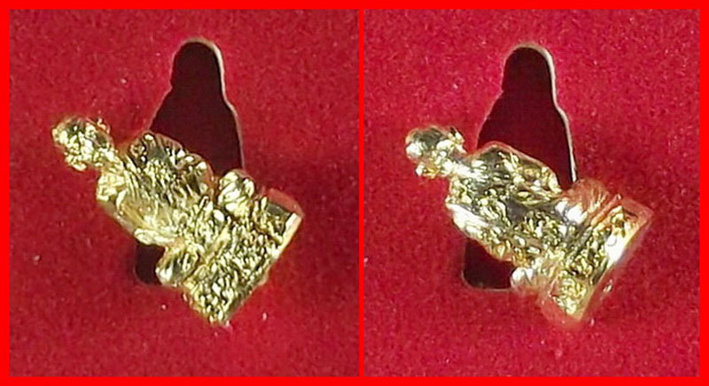 รูปหล่อ หลวงปู่ขุ้ย วัดซับตะเคียน จ.เพชรบูรณ์ รุ่นวางศิลาฤกษ์ เสาร์ ๕ รุ่น ๒ เนื้อกะไหล่ทอง 2551 #2