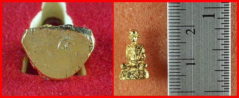 รูปหล่อ หลวงปู่ขุ้ย วัดซับตะเคียน จ.เพชรบูรณ์ รุ่นวางศิลาฤกษ์ เสาร์ ๕ รุ่น ๒ เนื้อกะไหล่ทอง 2551 #2