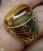 แหวนหัวTiger Eye หินตาเสือ เนื้อทองยูโร โลหะผสม สุกใสดั่งทองคำ ลงยาดำ.....เคาะเดียวแดง      