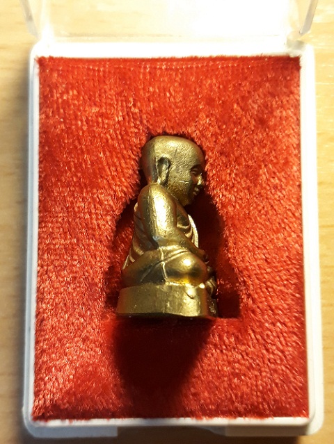 หลวงพ่อเงินวัดบางคลาน ปี45 เนื้อทองผสม หน้าตอกเลขหลังตอกโค๊ตเสาชิงช้า 