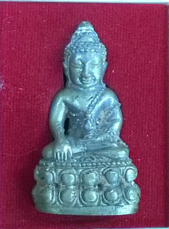 พระกรื่งเบ้าดินไทย "พระพุทโธ" วัดศาลาแดง บางแค กรุงเทพฯ